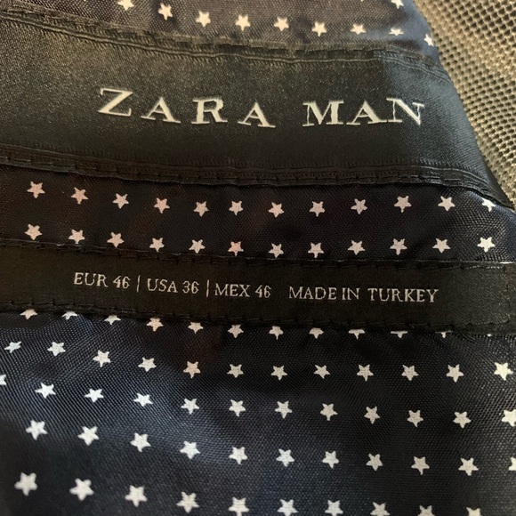 Zara Man Suit Jacket Grey - size 36 - Picture 7 of 7